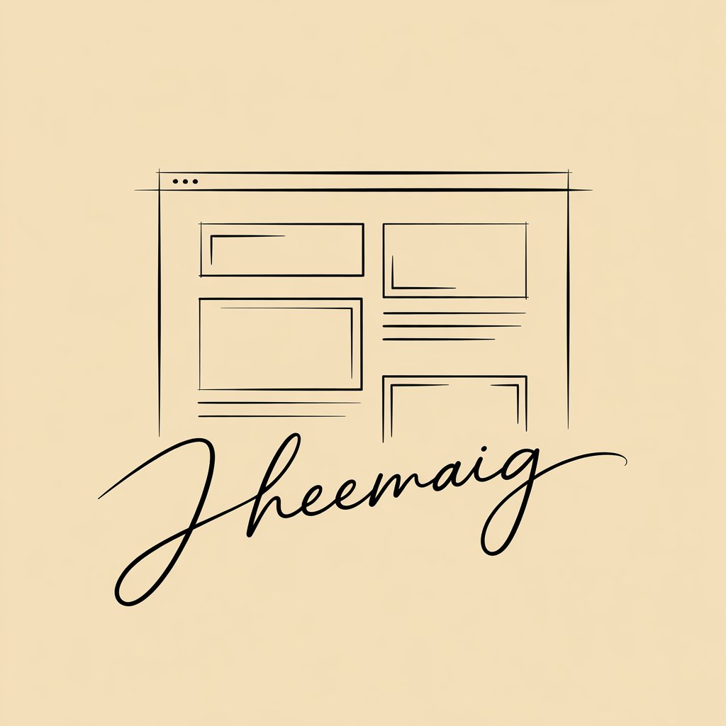 Portfolio homepage line art